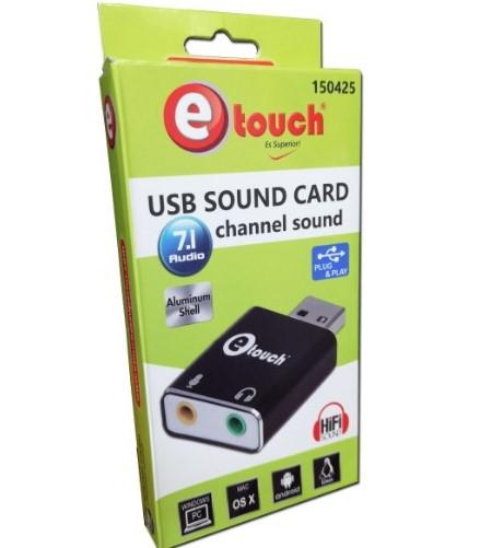 Reparación de ADAPTADOR DE AUDIO EXTERNO 7.1 ETOUCH CAJA AMARILLO