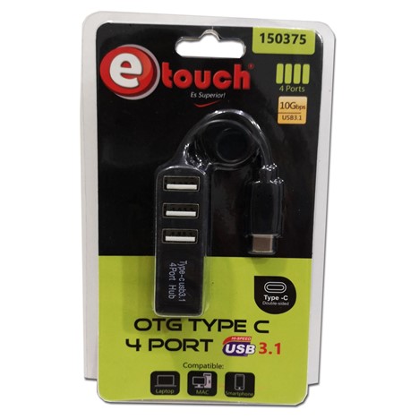 Reparación de HUB C A USB 4 PUERTOS ETOUCH 150375