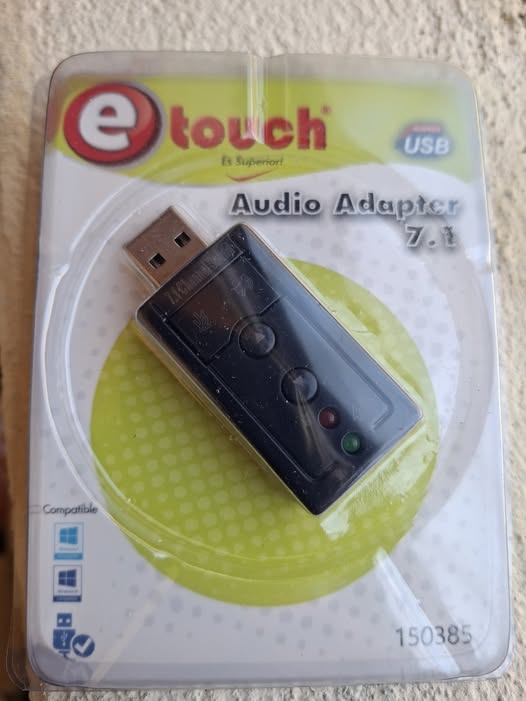 Reparación de ADAPTADOR USB DE SONIDO ALUMINIO 7.1 CANALES ETOUCH