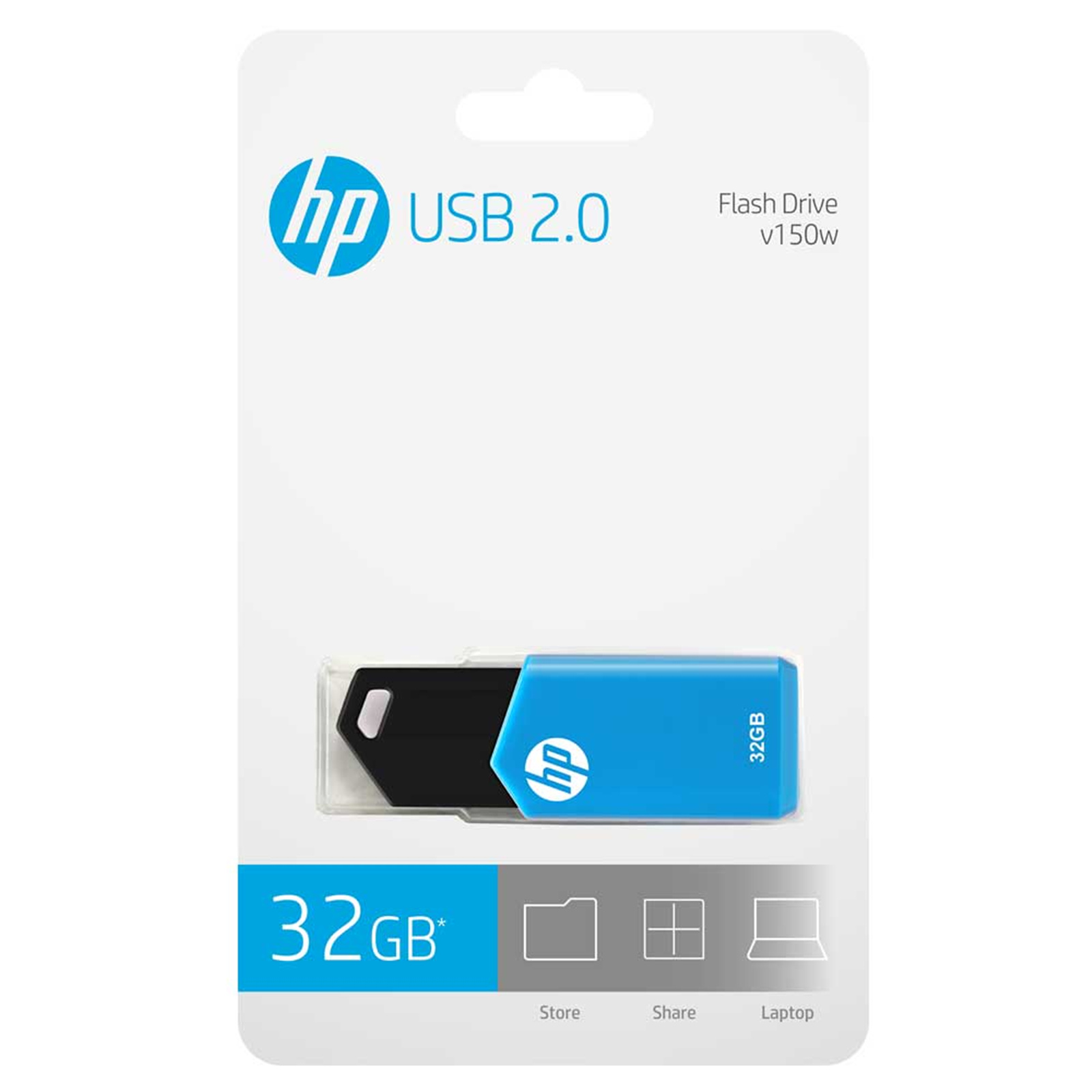 Reparación de MEMORIA USB HP 32GB CELESTE CON NEGRO