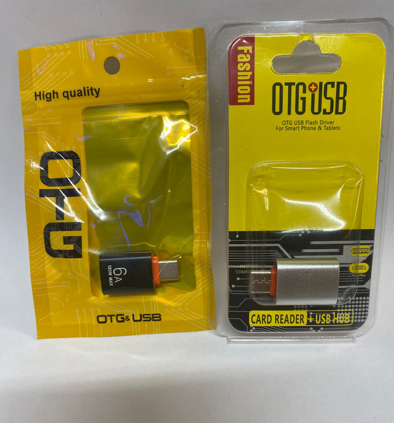 Reparación de OTG C A USB GRIS EMPAQUE AMARILLO