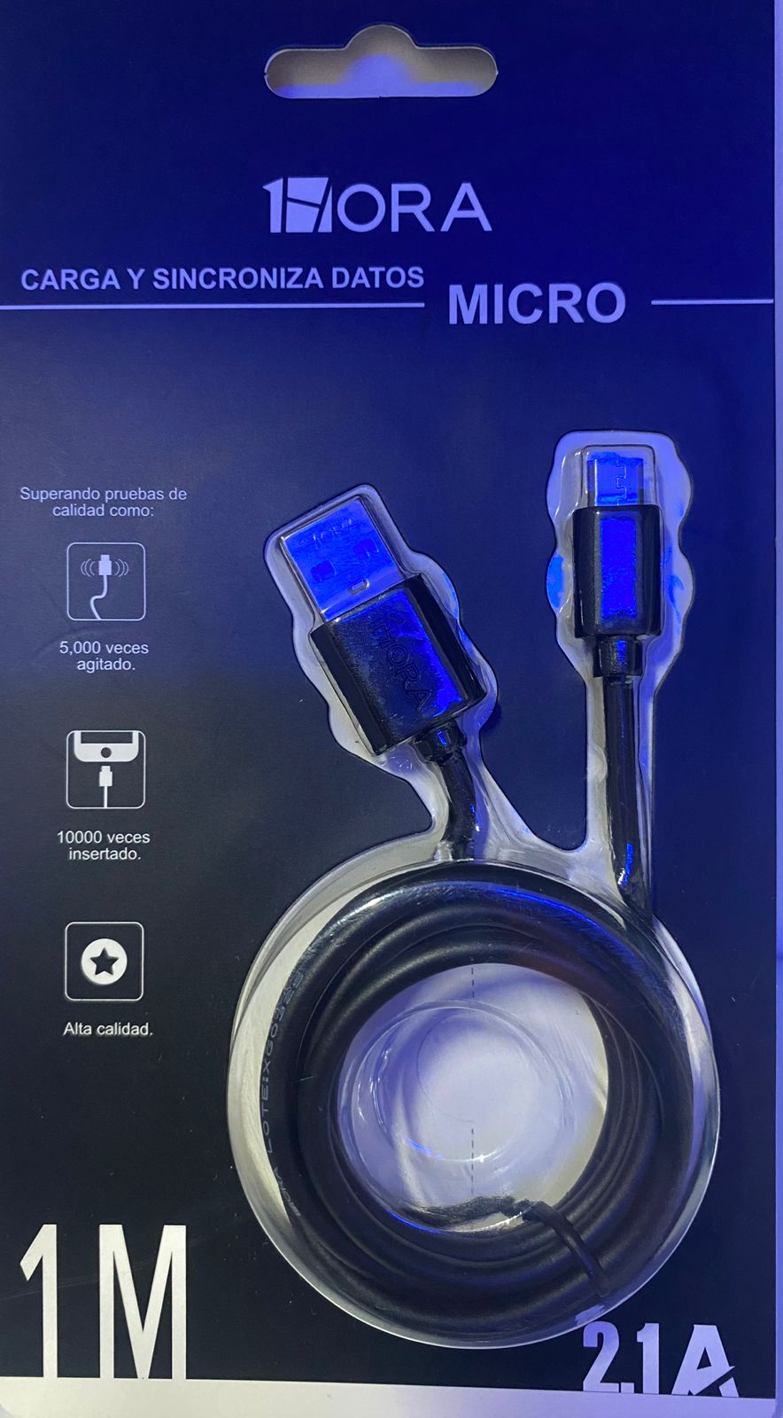 Reparación de CABLE V8 1HORA COLOR NEGRO