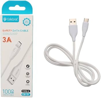 Reparación de CABLE TIPO C CELEBRAT CAJA CELESTE CON BLANCO